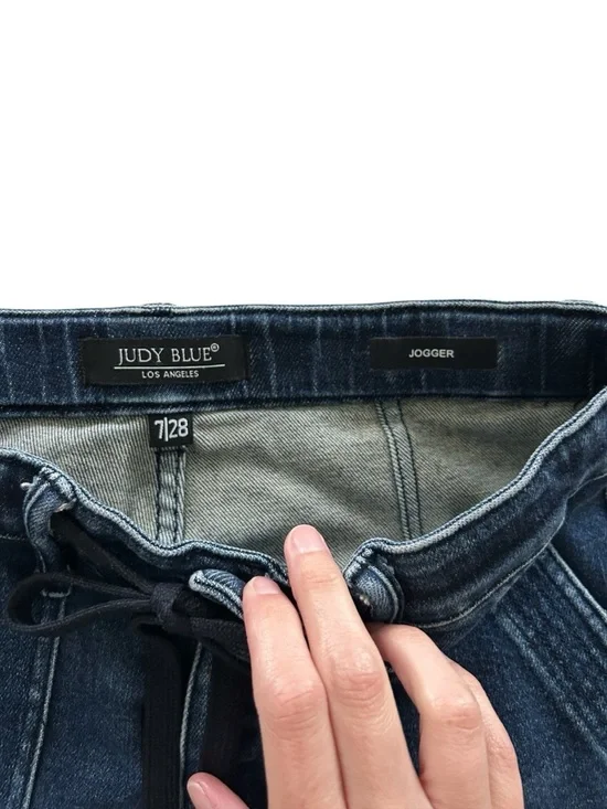 Judy Blue Women's Denim Joggers Size 7/28 - Picture 10 of 11